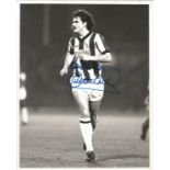 Football Clive Whitehead signed 10x8 black and white original photo pictured playing for West