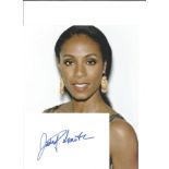 Jada Pinkett-Smith signed white card with 10x8 colour photo. Good Condition. All autographed items