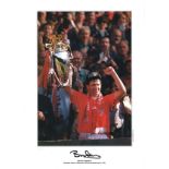 Bryan Robson signed 16x12 colour photo. Good Condition. All autographed items are genuine hand