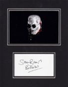 Blowout Sale! Hellraiser Simon Bamford hand signed professionally mounted display. This beautiful