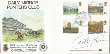 Willie Carson signed Daily Mirror Punters Club cover. Good Condition. All autographed items are