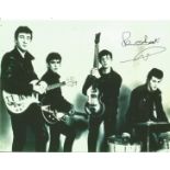 Pete Best signed 10x8 black and white Beatles photo. Randolph Peter Best English musician known as