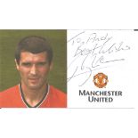Roy Keane signed 6x3 Manchester United promo photo. Good Condition. All autographed items are