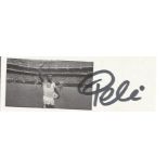 Pele Brazil Legend Signed Picture Page. Good Condition. All autographed items are genuine hand