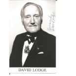 David Lodge signed 6 x 4 inch b/w photo. Good Condition. All autographed items are genuine hand