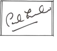 Paul Zerdin signed 4x3 white card. Paul Zerdin (born 21 August 1972)is a British comedian and