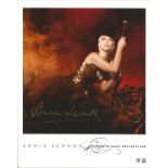 Annie Lennox signed 10x8 colour promo Songs of Mass Destruction photo. Good Condition. All