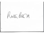Ruth Rendall signed 5x3 white card. Ruth Barbara Rendell, Baroness Rendell of Babergh, CBE (née