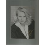 Rebecca Andrea Thompson signed 10 x 8 inch b/w photo mounted to approx 12 x 8 inch overall. American