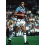 Trevor Brooking signed 16x12 colour West Ham photo. Good Condition. All autographed items are