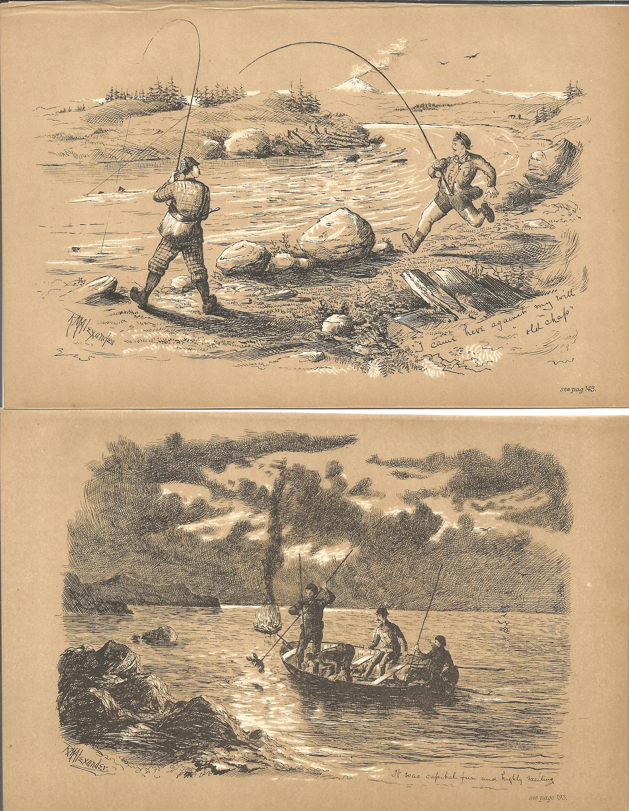 Shooting Fires Sporting Sketches collection of nine prints circa 1895 with various Shooting and - Image 3 of 5