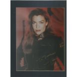 Claudia Ann Christian signed 10 x 8 inch colour photo mounted to approx 12 x 8 inch overall.