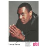 Lenny Henry signed 8x6 colour promo photo. Good Condition. All autographed items are genuine hand