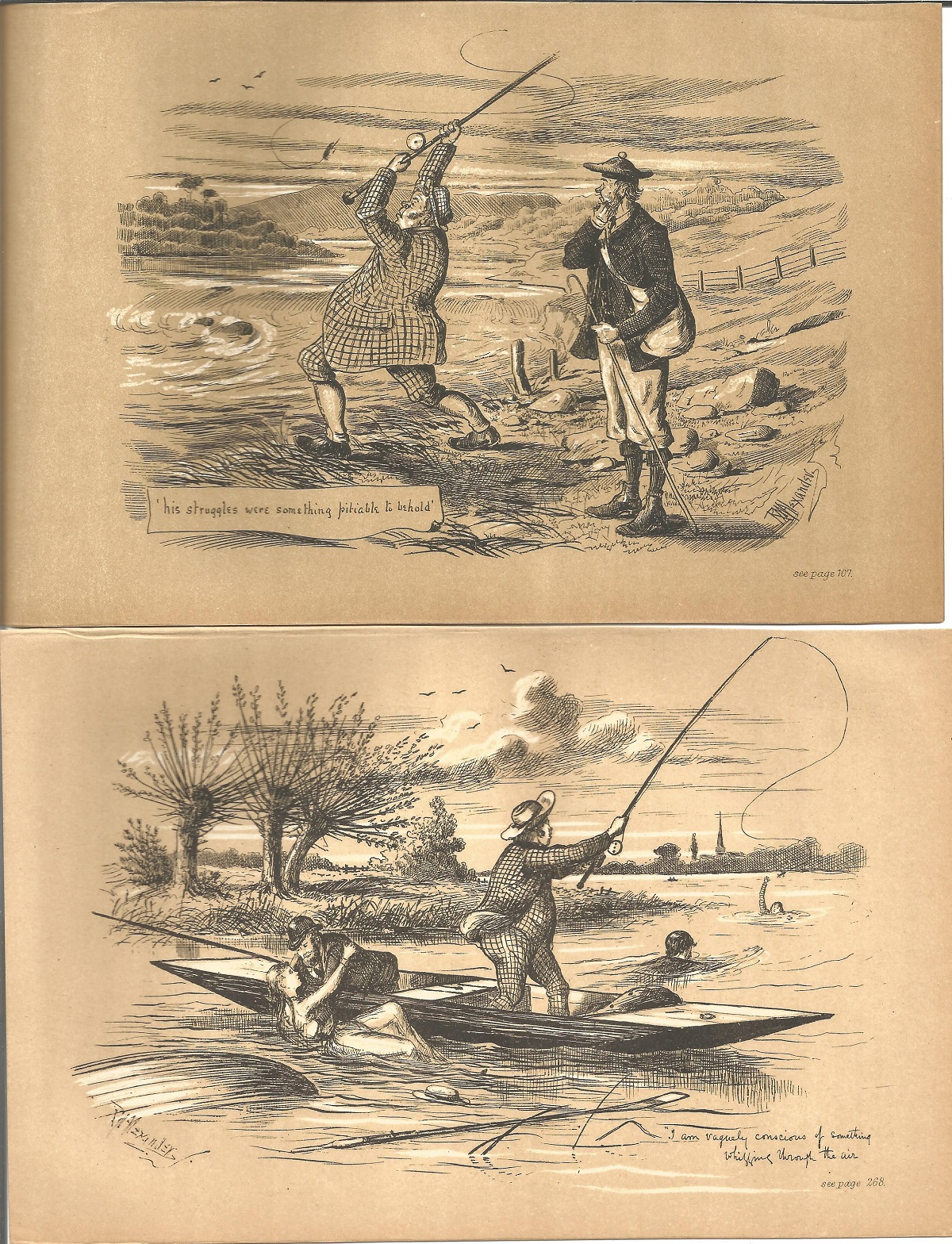 Shooting Fires Sporting Sketches collection of nine prints circa 1895 with various Shooting and - Image 4 of 5