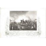 3X Steel Engraved prints of The Duke of Wellington and his staff at Waterloo The Statue in the Tower