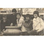 Dave Dee, Dozy, Beaky, Mick, Titch signed 7 x 4 inch b/w newspaper photo. Good Condition. All