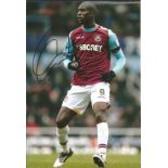 Football Carlton Cole signed 12x8 colour photo pictured playing for West Ham United. Good Condition.