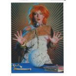 Toyah Wilcox signed 12x8 colour photo dedicated. Good Condition. All autographed items are genuine