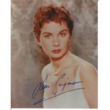 Jean Simmons signed stunning 10 x 8 inch colour photo. Good Condition. All autographed items are