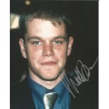 Matt Damon signed 10 x 8 inch colour photo. Good Condition. All autographed items are genuine hand