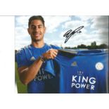 Ayoze Perez Signed Leicester City 8x10 Photo. Good Condition. All autographed items are genuine hand