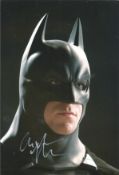 Christian Bale signed 12x8 colour photo pictured in his role as Batman. Christian Charles Philip