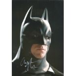 Christian Bale signed 12x8 colour photo pictured in his role as Batman. Christian Charles Philip