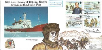 Sir Peter Scott signed 75th Anniversary of Captain Scott arriving at the South Pole, certified