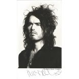 Russell Brand signed 7x4 black and white promo photo. Good Condition. All autographed items are