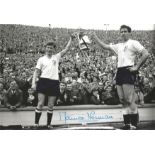 MAURICE NORMAN 1962, football autographed 12 x 8 photo, a superb image depicting the Tottenham