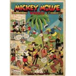 Mickey Mouse Vintage 1936 Weekly Comic Vol 1, No 37. Good Condition. All autographed items are