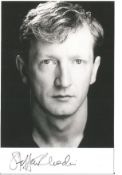Steffan Rhodri signed 6x4 black and white photo. Steffan Rhodri (born 1 March 1967) is a Welsh