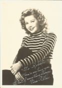 Vera Ellen signed 7x5 vintage black and white photo dedicated. Vera-Ellen (born Vera-Ellen Westmeier