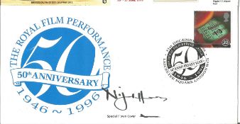 Nigel Havers signed Royal Film Performance 50th Anniversary cover, certified copy No. 5 of 15