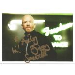 Jimmy Sommerville signed 6x4 colour promo photo dedicated. Good Condition. All autographed items are