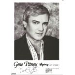 Gene Pitney signed 6 x 4 inch b/w photo. Good Condition. All autographed items are genuine hand