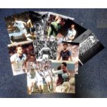 Football West Ham Collection 10 signed photos from some legendary Hammers from the past includes