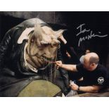 Blowout Sale! Hitchhikers Guide To The Galaxy Ian McNeice hand signed 10x8 photo. This beautiful