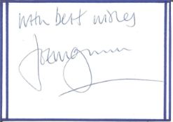 Joe McGann signed 4x3 white card. Joseph McGann (born 24 July 1958) is an English actor. His roles