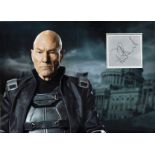 Patrick Stewart genuine authentic signed autograph display. High quality professionally mounted