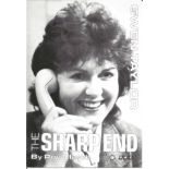 Gwen Taylor signed note about The Sharp End on back of 6 x 4 inch b/w photo. Good Condition. All