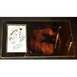 Robert Englund genuine authentic signed autograph display. High quality professionally mounted 25x14