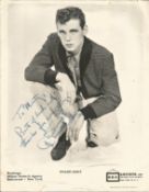 Duane Eddy signed 10x8 black and white photo taken from the presenter Monty Listers collection.