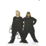 Jennifer Saunders signed 6x4 colour photo pictured with Dawn French. Good Condition. All autographed