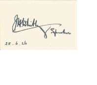 John Henry Whitley PC signed white card dated 1926, often known as J. H. Whitley, was a British