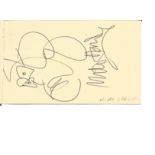 Mike Harding signed autograph album page, Colin Bell on back. Good Condition. All autographed