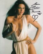 Blowout Sale! Caroline Munro super sexy hand signed 10x8 photo. This beautiful hand-signed photo