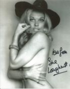 Sue Longhurst signed 10x8 black and white photo. Sue Longhurst is an English actress who appeared in