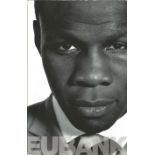 Chris Eubank signed hardback book titled Eubank The Autobiography signature on the inside title page