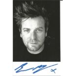 Ewan McGregor signed 5x4 black and white photo. Good Condition. All autographed items are genuine